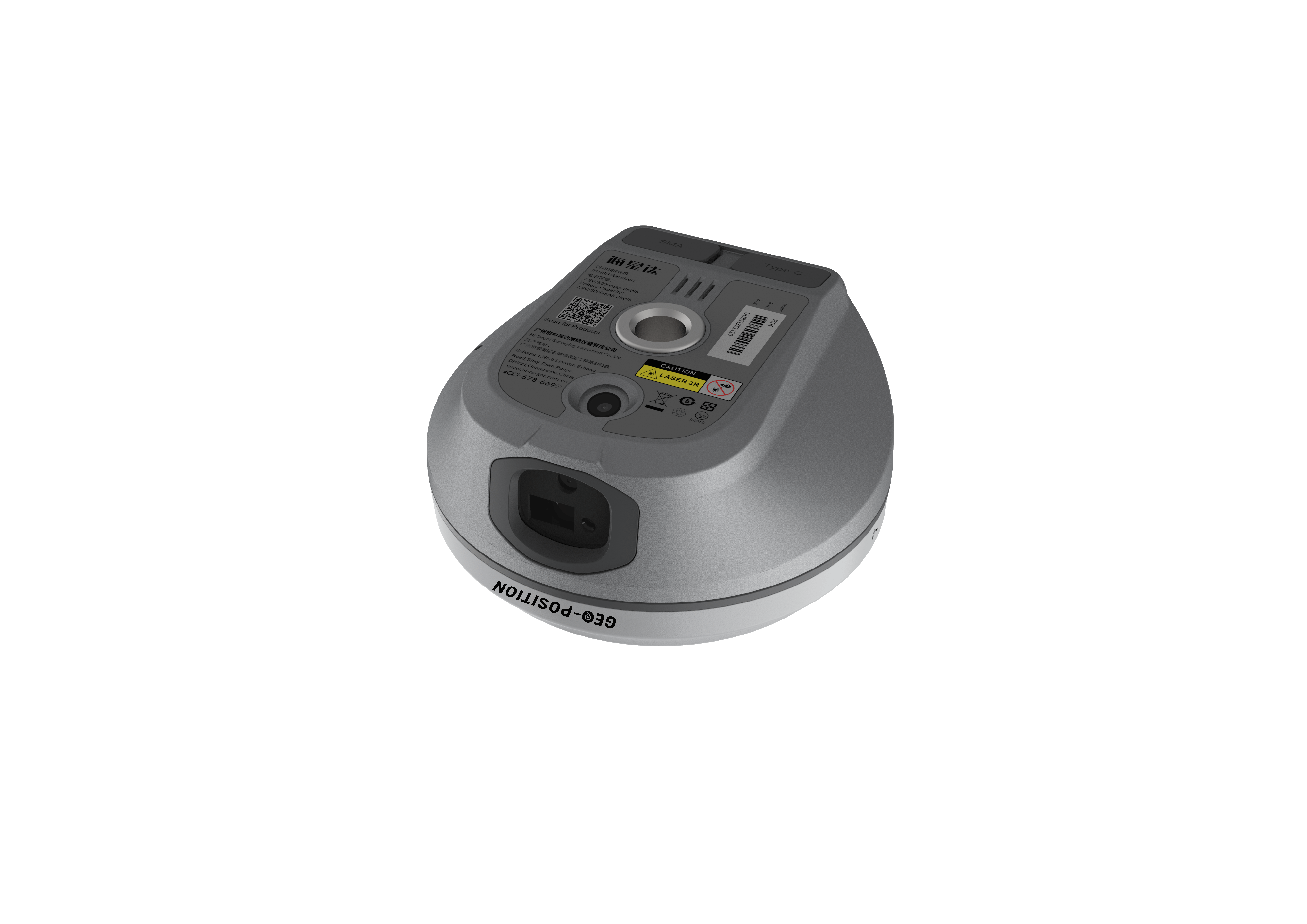 G10L long-range laser GNSS receiver product render two